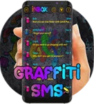 graffiti colourful sms theme android application logo